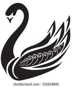 Swan stylized