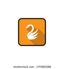 Swan template vector icon design