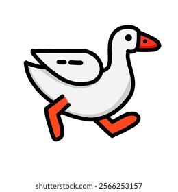swan vector design, swan icon, swan logo, swan sticker, animal design.