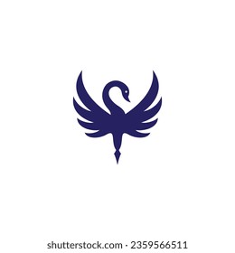 swan vector illustration for icon,symbol or logo. swan template logo
