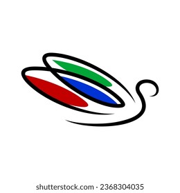 Swan Vector Logo Design Template - Shutterstock ID 2368304035