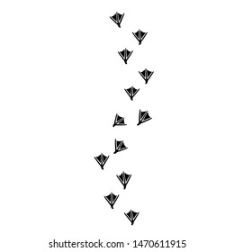 Swan Walking Foot print designs