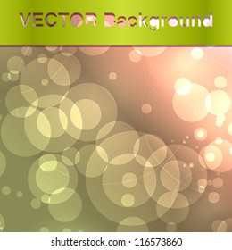 Swanky lights and shines abstract vector background