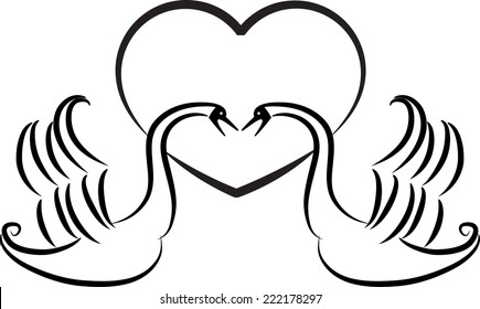 Love Doves Stock Vector (Royalty Free) 394100965