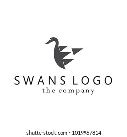  swans ideas design vector illustration graphic on background