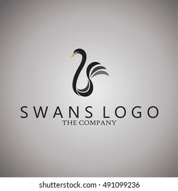 swans  ideas design vector illustration on background