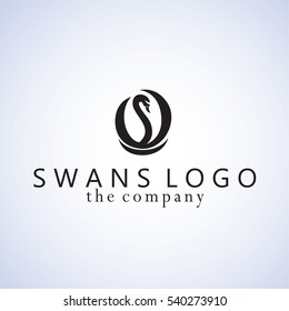 swans ideas design vector illustration on background