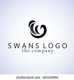 swans ideas design vector illustration on background