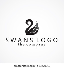 swans ideas design vector illustration on background