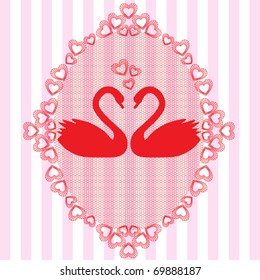 Swans lace