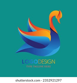SWANS LOGO DESIGN, MAKING VACTOR FILE BY ILLUSTRATOR, WHICH IS USING FOR BUSINESS, COMPANY LOGO