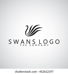 swans logo on background