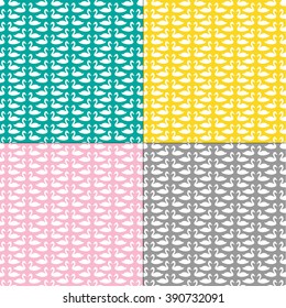 swans silhouette patterns