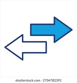 Alternar ilustração de vetor de ícone azul