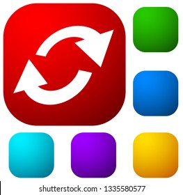 Swap, flip icon. Circular, oval arrows icon