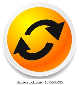 Swap, flip icon. Circular, oval arrows icon