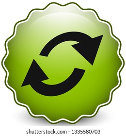 Swap, flip icon. Circular, oval arrows icon