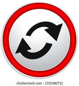 Swap, flip icon. Circular, oval arrows icon