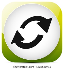 Swap, flip icon. Circular, oval arrows icon