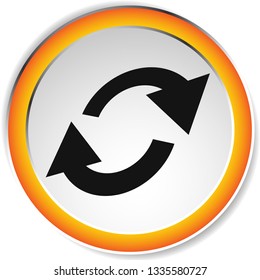 Swap, flip icon. Circular, oval arrows icon