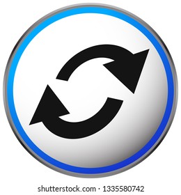 Swap, flip icon. Circular, oval arrows icon