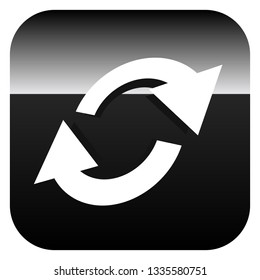 Swap, flip icon. Circular, oval arrows icon