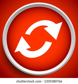Swap, flip icon. Circular, oval arrows icon