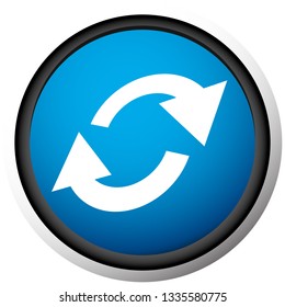 Swap, flip icon. Circular, oval arrows icon