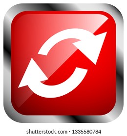 Swap, flip icon. Circular, oval arrows icon