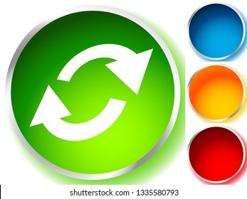 Swap, flip icon. Circular, oval arrows icon