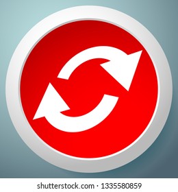 Swap, flip icon. Circular, oval arrows icon