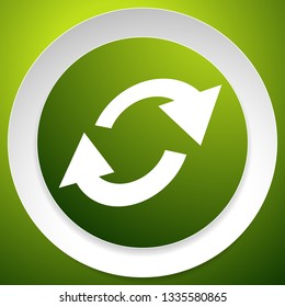 Swap, flip icon. Circular, oval arrows icon