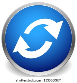 Swap, flip icon. Circular, oval arrows icon
