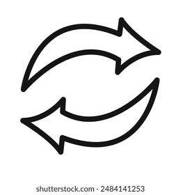 swap Icon black and white vector sign