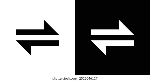 Swap icon design simple vector symbol