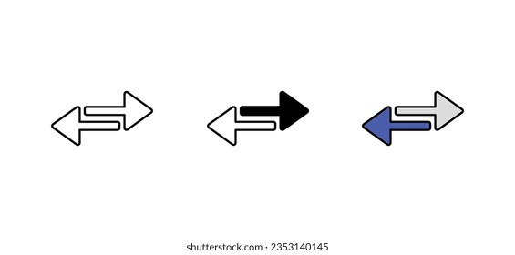 Swap-Icon-Design mit weißer Hintergrundgrafik