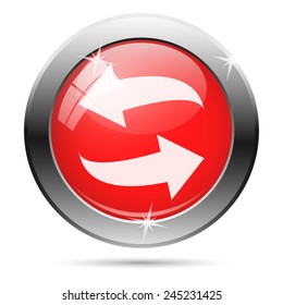 Swap icon. Internet button on white background. 