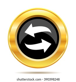 Swap icon. Internet button on white background. EPS10 vector.
