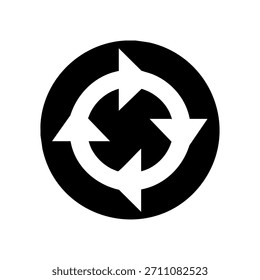 Icono de intercambio sobre fondo blanco