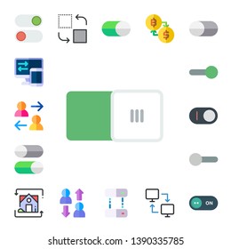 swap icon set. 17 flat swap icons.  Collection Of - switch, transfer, switches, exchange