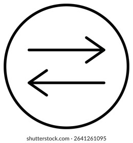 Swap icon simple flat icon vector symbol