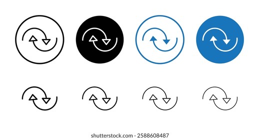 swap Icon Simple outline vector logo