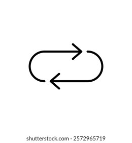 Swap icon simple vector symbol