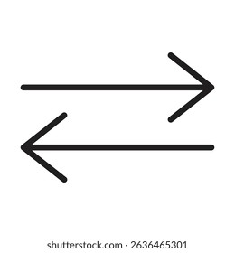 swap Icon Thin line illustration
