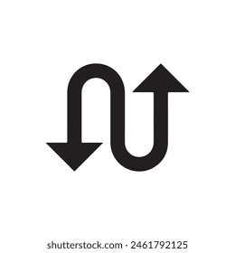 Vektorgrafik-Design des Swap-Symbols in eps 10 