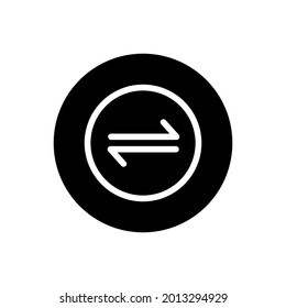 Swap icon vector glyph rounded style