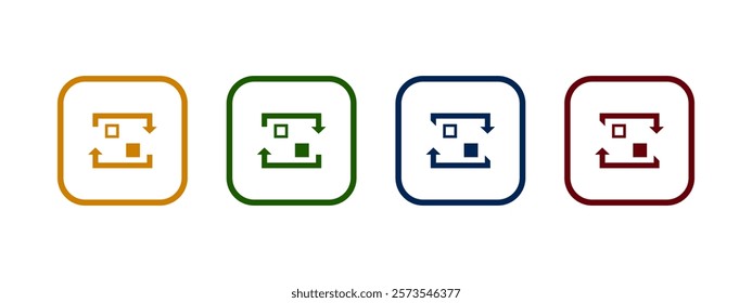 swap icon vector illustration. Colorful icon concept.