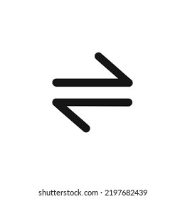 Swap icon vector png isolated on white background