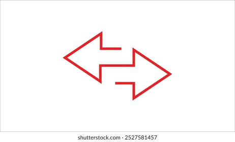 Swap icon vector. Reverse arrows illustration. Transfer icon on white background.