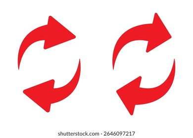 swap icon vector.  swap icon with two arrows. exchange arrow icons. two arrows in opposite directions symbol. interchange vector icon.  transfer icon. vector illustration
